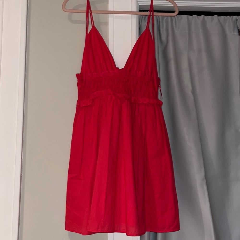 Zara pink tie dress